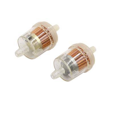 ACROPIX Magnetic Motorcycle Gasoline Inline Diesel Fuel Filter 8mm Diameter Hose Universal Clear 2pcs