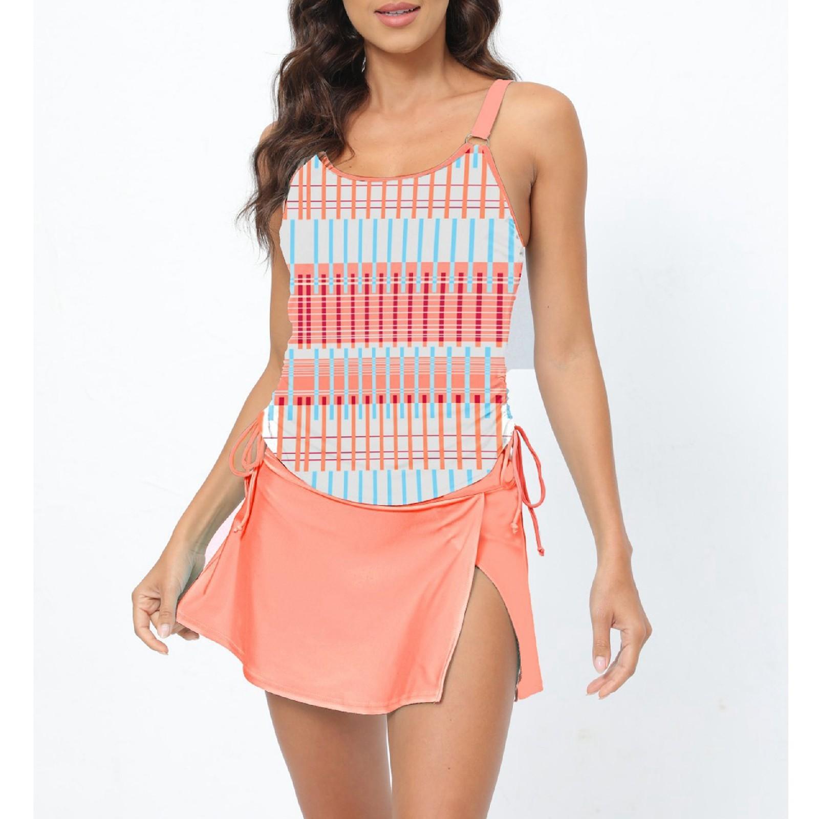 

Купальник бікіні для жінок Комплект бікіні із двох частин із зав’язкою збоку, пляжний купальний костюм XXL рожевий