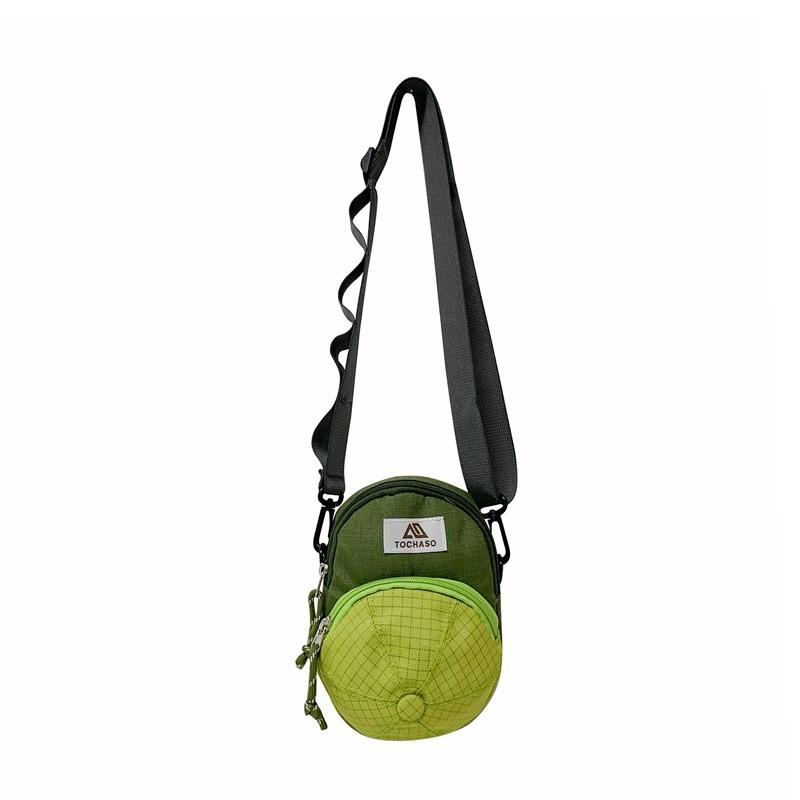 

Детская наплечная сумка двойной клетчатой расцветки, повседневная сумка-кроссбоди для путешествий на открытом воздухе Green