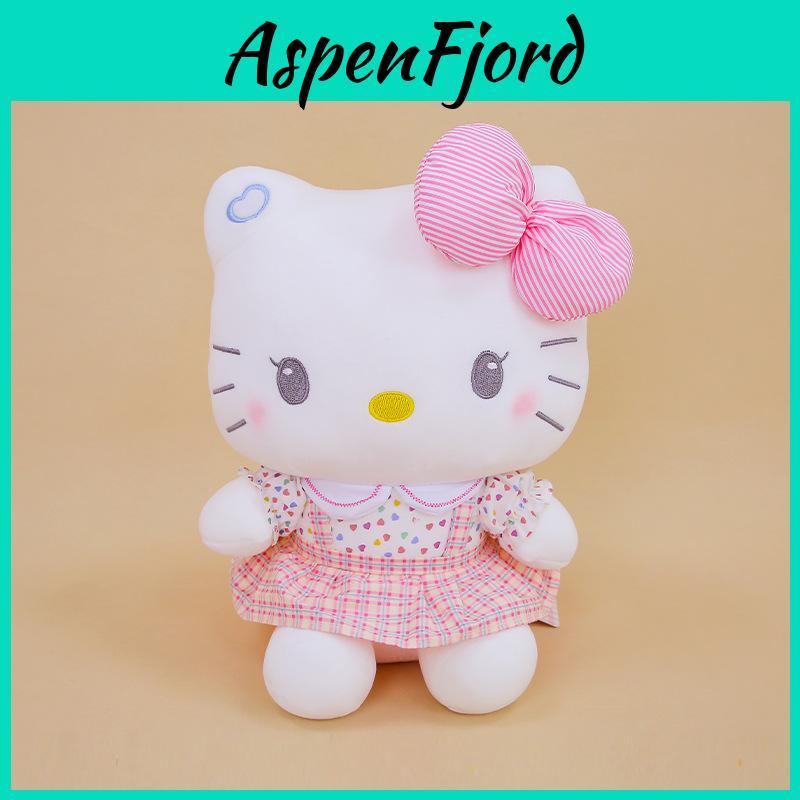 Cute Striped Bow Dress Plush Toy Doll For Kids And Collectors