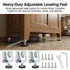 Adjustable Furniture Feet Leveling Pads for Cabinets Desks with Anti Slip Base