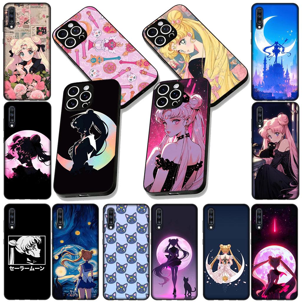 Phone Cover for Samsung Galaxy Note 20 9 8 S8 S10 S9 Plus A54 A33 A21S A31 M21 S10E A17 Case S-Sailors Comics Moon Wallpaper