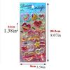 1 PCS Shiny Hot Stamping Cute Stickers 3D Three-dimensional Crystal Shaking Gemstone Stickers for Phone Decoration INS Style Stickers
