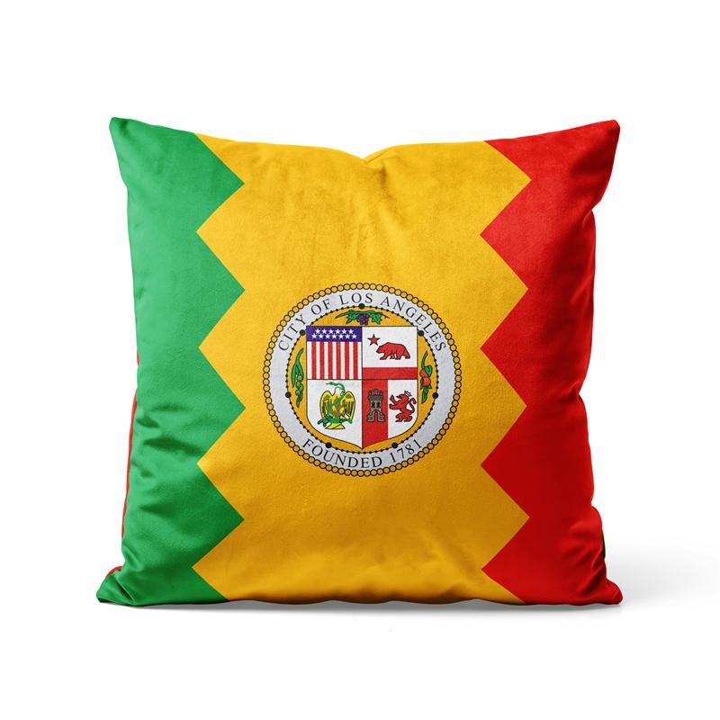 Gaslight Gatekeep Girlboss Los Angeles California Throw Pillow Covers Cushion Cases Pillowcases for Sofa Home cm x cm