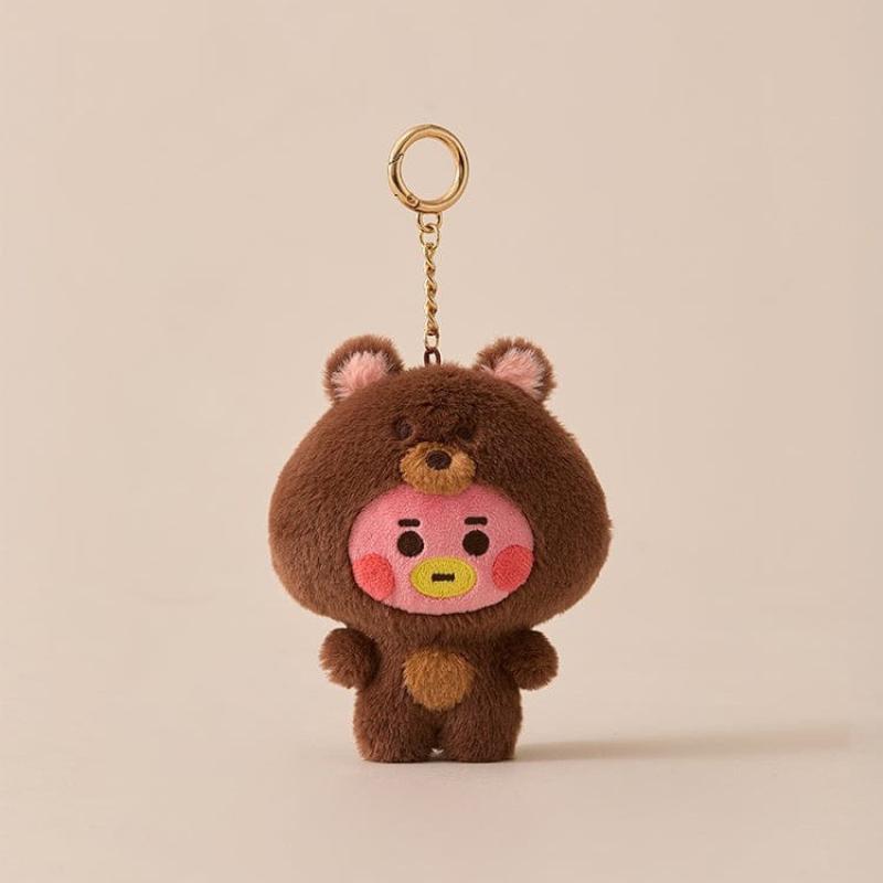 Bt21 Anime Bábätko Zvieratko Séria Plyšová Bábika Rj Cooky Plyšová Kľúčenka Roztomilá Kreslená Shooky Koya Dekorácia Prívesok na Tašku Darček