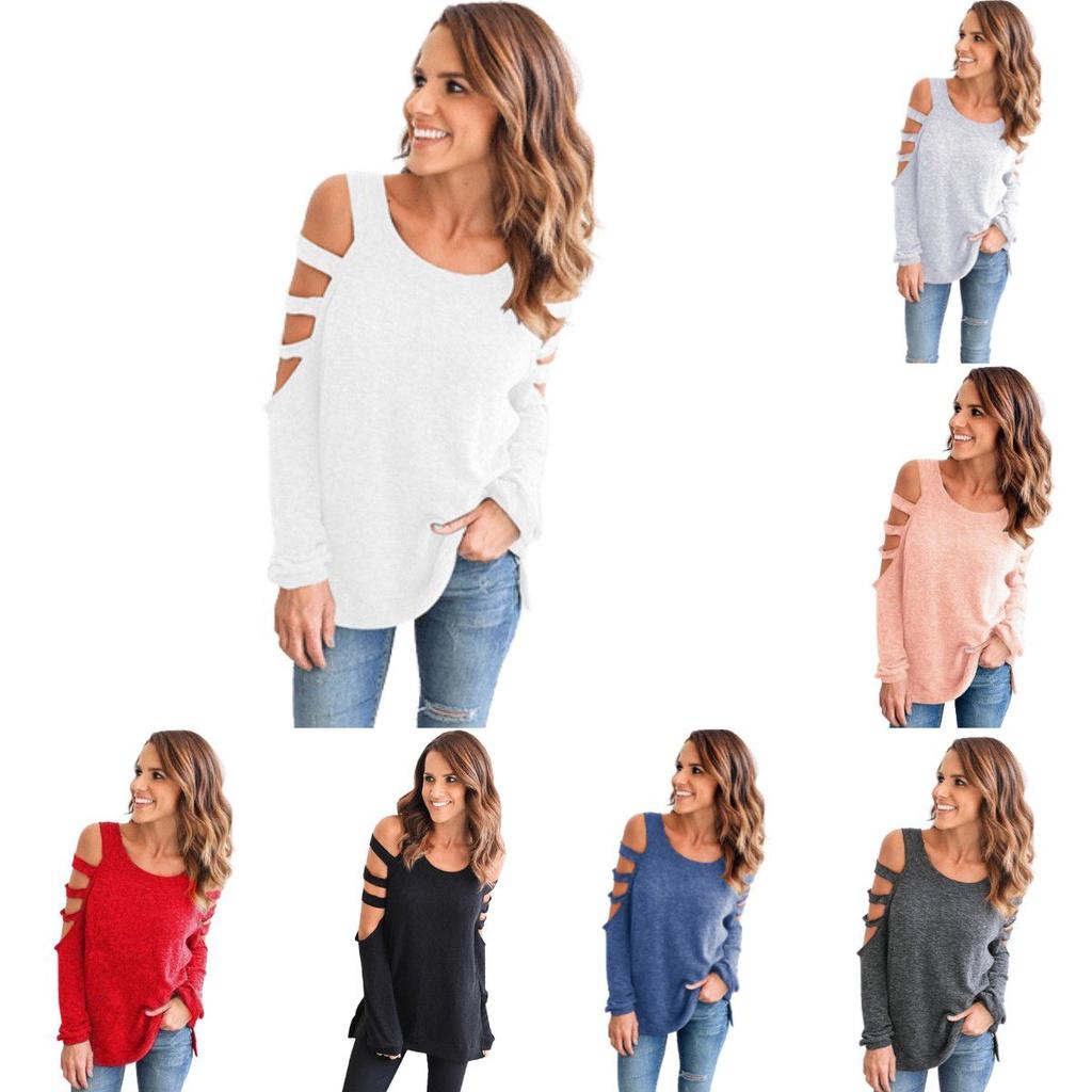 Women's Soft Breathable Long Sleeve Sexy Top T-shirt
