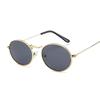 Vintage Oval Style Sunglasses Woman Metal Frame Retro Sun Glasses Male Female Clear Mirror Small Round Para Hombre