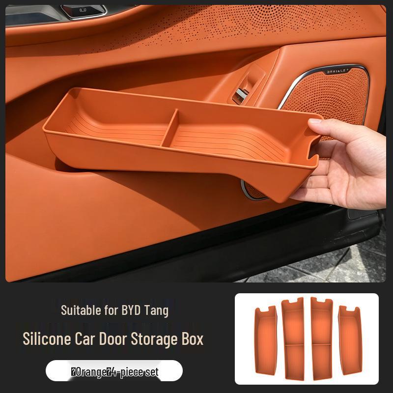 BYD Tang Car Door Silicone Storage Box for 26 Models - Waterproof, Original Car Color