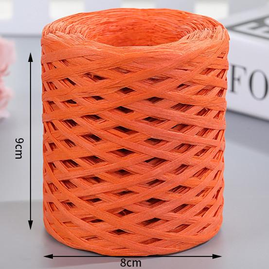 200M Natural Raffia Straw Yarn For Knitting Crocheting Paper Threads Friendly Paper Yarn DIY Handmade Summer Sunhat Beach Bag