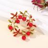 Lightweight Alloy Cranberry Brooch Fashion Accessory Pin For Everyday Wear And Stylish Occasions With Lasting Shine