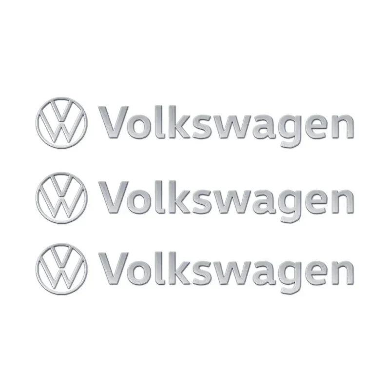

VW GTI GOLF 2026 Hot For VW VOLKSWAGEN 3pcs Car Handle Aluminum Sticker Decor Nameplate for Volkswagen CC Polo GTI Golf Jetta Be