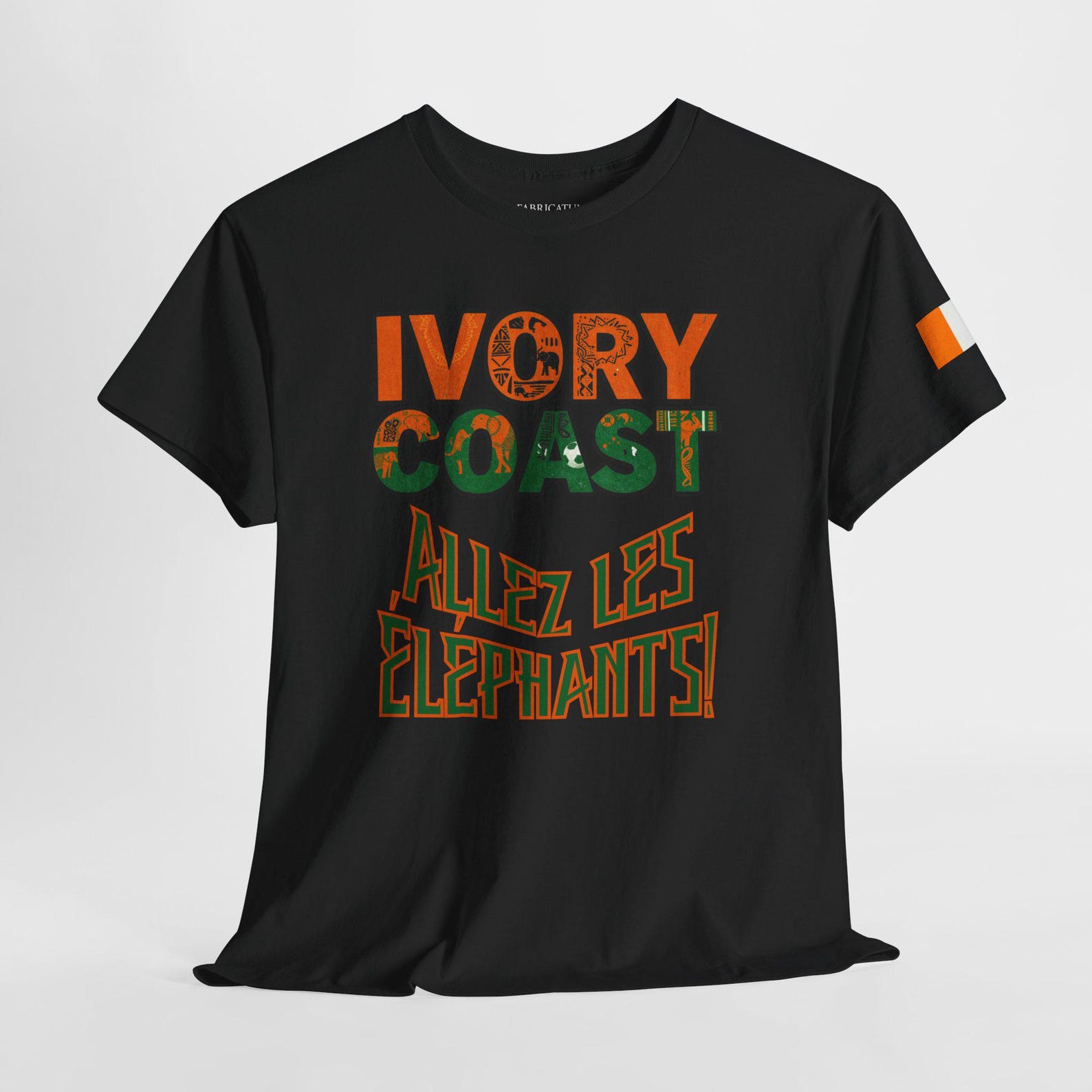 Ivory Coast Football Fan Tee | Allez les Elephants Soccer Top M