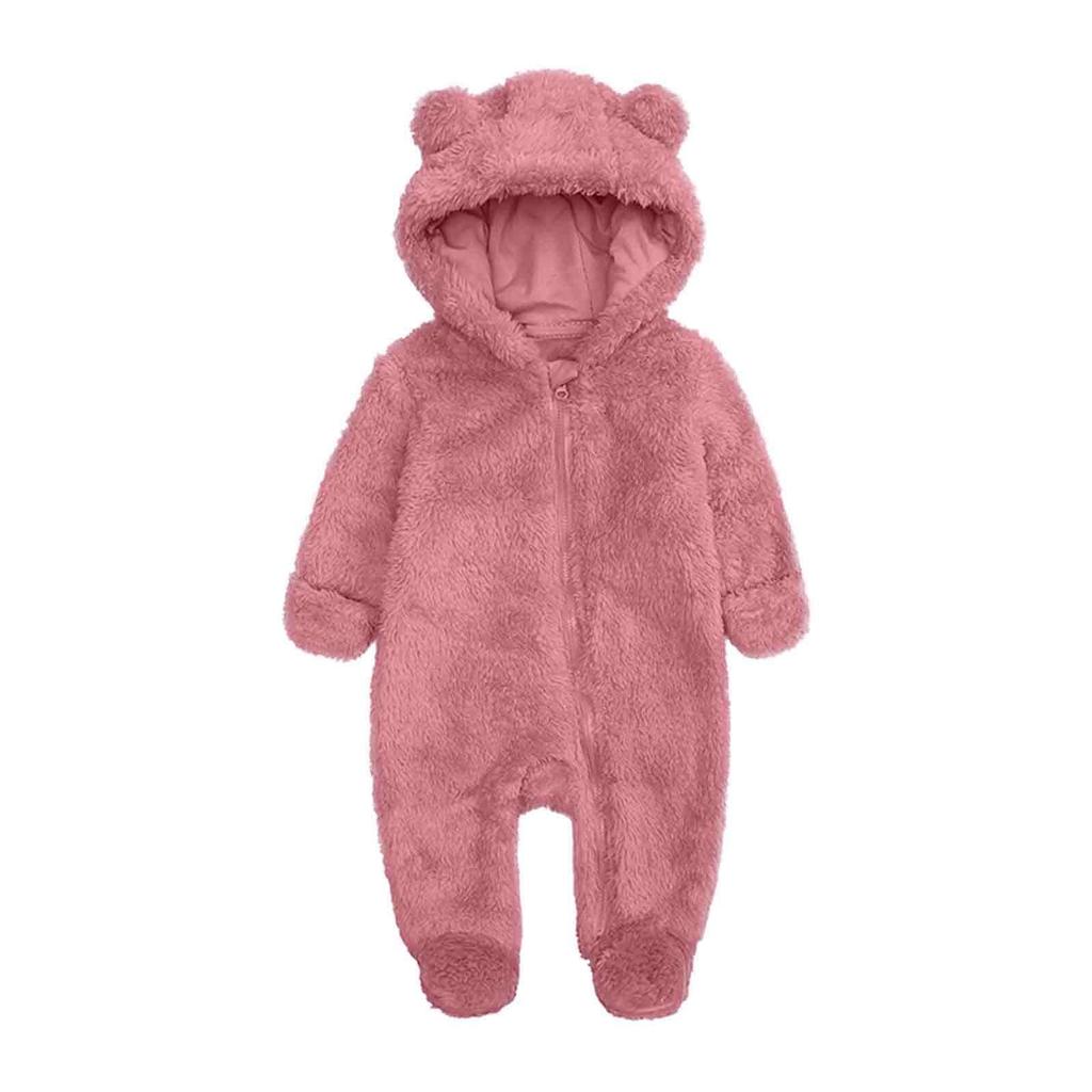 Infant Romper Set Baby Crawling Suit Thick Warmth Newborn Flannel Outfit