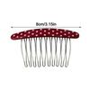 Polka Dot Comb Clip Non-Slip Bangs Hair Clip New Hair Side Combs  for Princess Hair Accessories