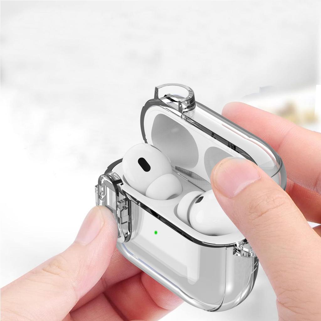 AirPods Pro1 protective case is suitable for Apple earphone case, transparent protection + buckle AirPods 1 earphone cover
