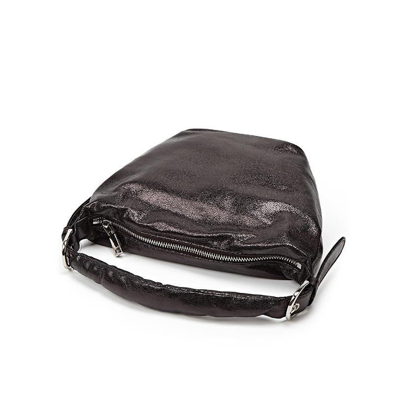 Folded hand bag women's dumpling bag new high-end soft leather one shoulder underarm bag portable tote bag