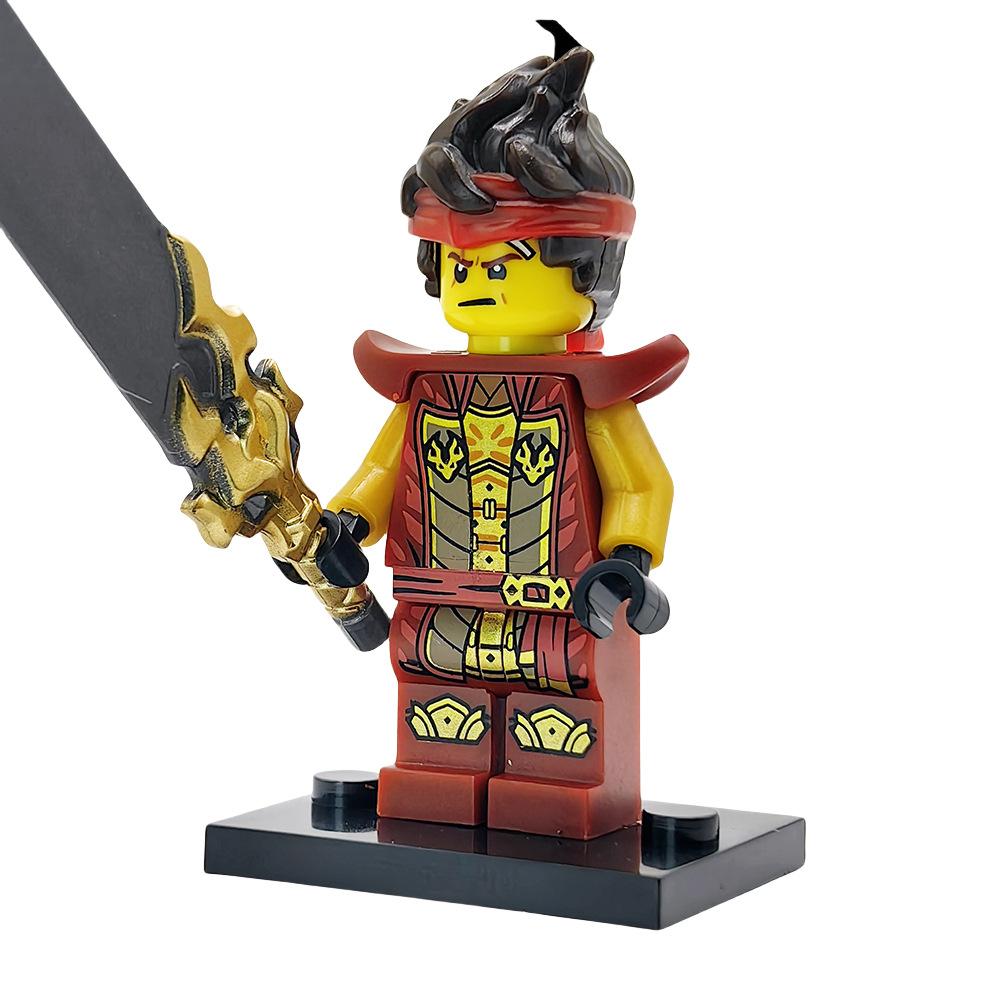 The New Ninja Building Block Figurine 19 Season Dragon Shoulder Armor Suit Protagonist Nine Assembled Figurine Boy Toy