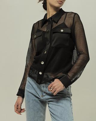 Summer Mesh Blouse Samsara 511 36 Black