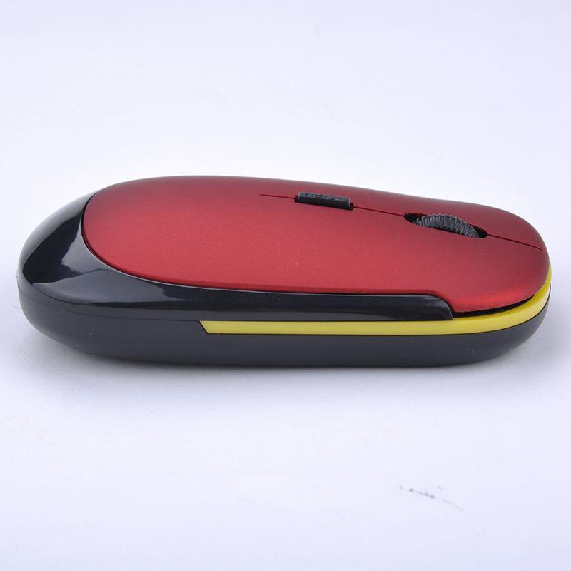 Portable 2.4GHz Wireless Mouse + USB Receiver 1600DPI 10m Gaming Mouse for Macbook Laptop PC