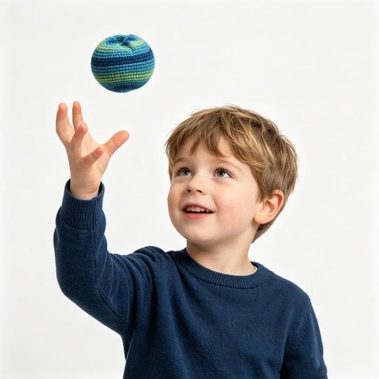 Handwoven Multicolored Juggling Balls Crochet Knitted Yarn Balls Assorted Juggling Bean Bags