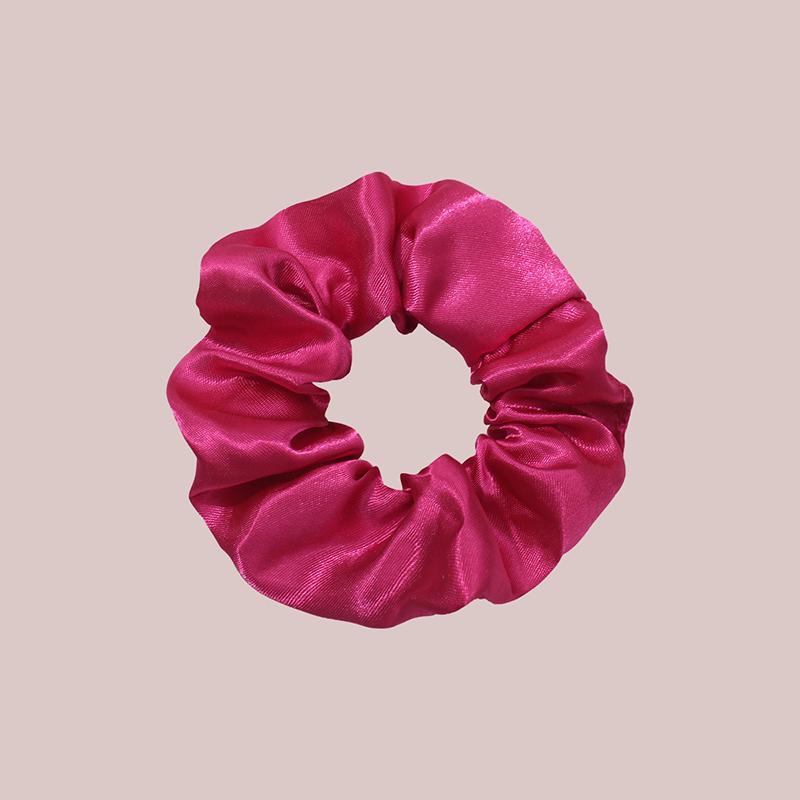 8Pcs  Satin Fabric Sausage Loop Hair Rings Set Solid Colour Fabric Loop Hair Rope Hair Scrunchies Scrunchy Black Coffee