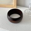 Wide Round Bracelets Geometric Wooden Bangles Vintage Wood Bangles  Gifts