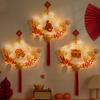 2026 New Vietnamese Spring Festival Luminous Wall Decoration Chinese Knot Tassel Led Simulated Flower Red Fruit New Year Gifts