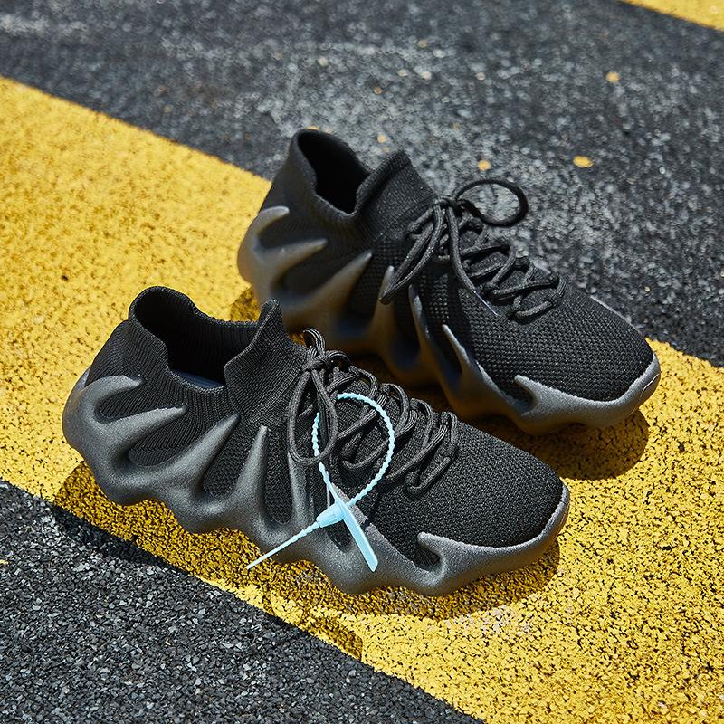 ins breathable socks shoes spring new flying woven running casual shoes street shot