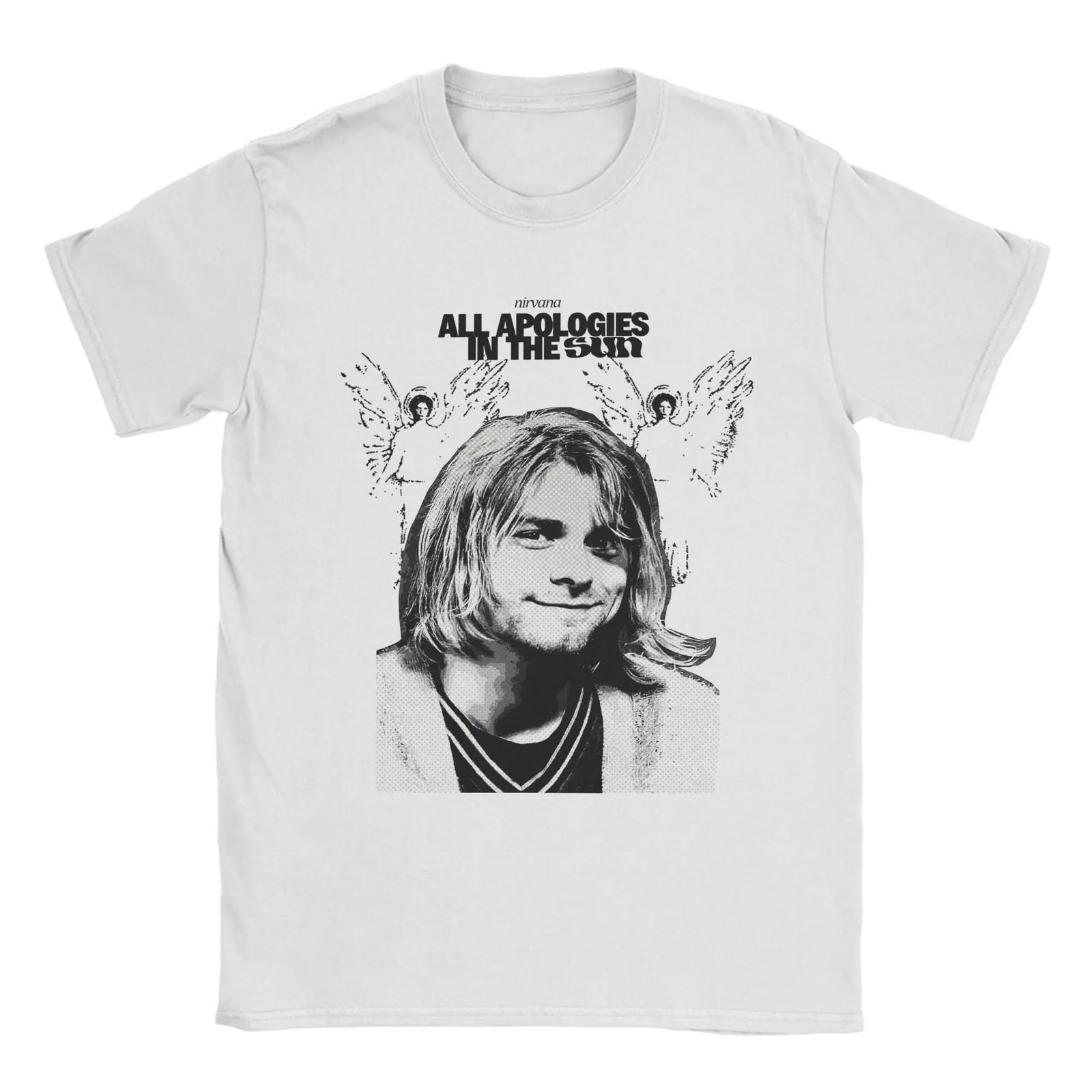 Nirvana Grunge Гранж Группа Футболка с принтом Уличная одежда Винтаж Y2K Мужская [S-6XL] S