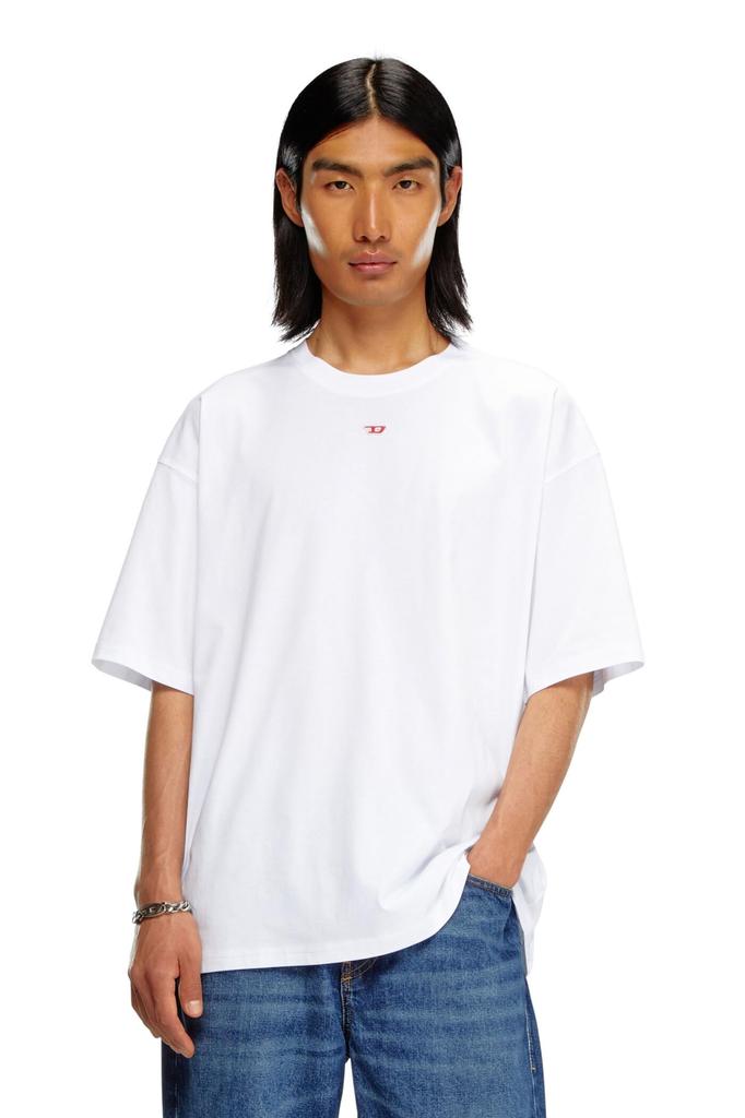 Diesel With One Point A149290GRAI L White 100 Men's T-shirt