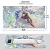 Genshin Impact Anime Mouse Pad Play Mat Large Desk Mat Stylish Character Cute Keyboard Waterproof Gift 75cmx40cm