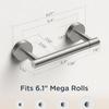 1PC Stainless Steel Rustproof Double Post Pivoting Tissue Roll Holder for Bathroom Toilet Paper Holder Wall Mount