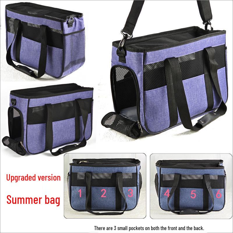 Breathable Mesh Pet Carrier Bag for Dogs, Cats, and Rabbits