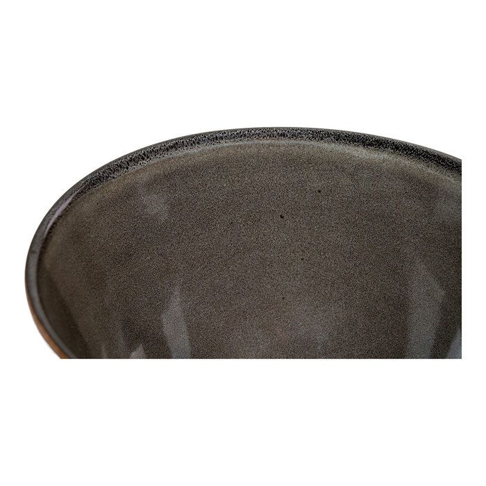 Lots de 4 bols céramique gris et marron ø 15x9 cm