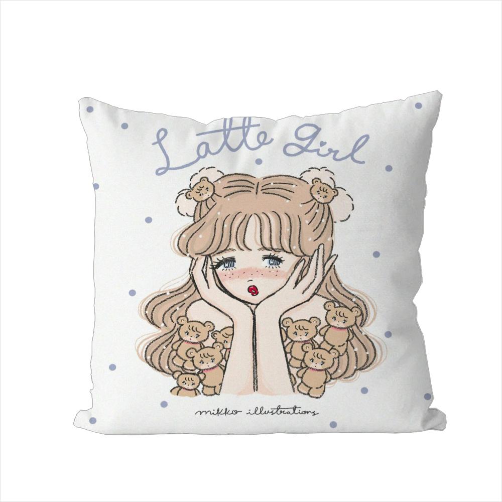 Mikko Illustrations Pillow Case For Car Sofa Decorative Home Doublesided Print Plush Square Throw Pillow Cushion Cover