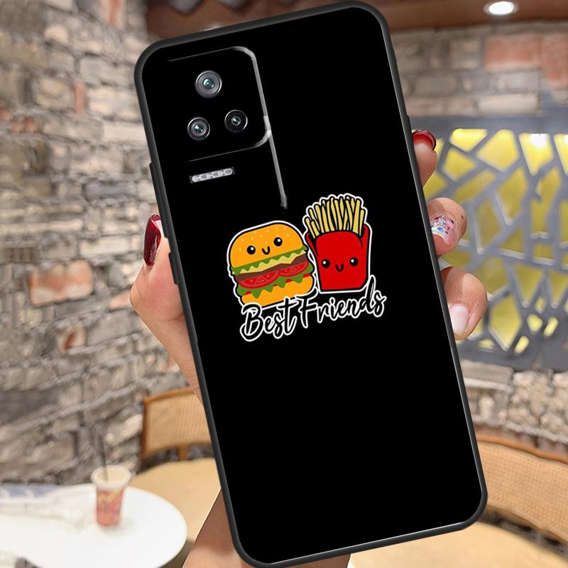 Pommes Burger Pizza Hülle Für Xiaomi 15 14 13 Ultra 11T 12T 13T 14T Pro POCO X7 X6 Pro X3 X5 M6 F5 F6 Pro Cover