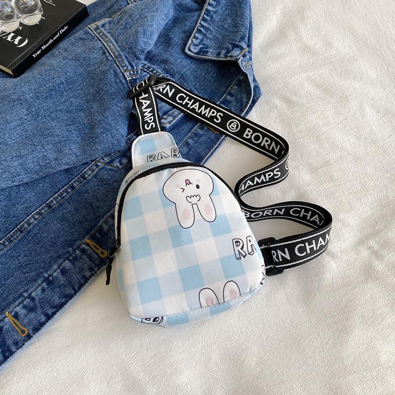 

Весенне-летняя легкая маленькая сумка женская 2025 новая контрастного цвета мессенджер клетчатая сумка для ключей и мобильного телефона поясная сумка нагрудная сумка синий