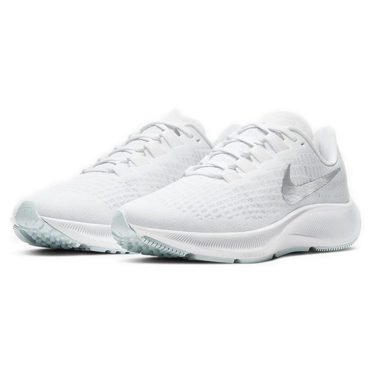 (WMNS) Nike Air Zoom Pegasus 37 'White Metallic Silver' Women's BQ9647-101