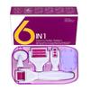 Roller 6 Derma In 1 Titanium Micro Needle Anti Ageing Facial Skin Care Tool Set