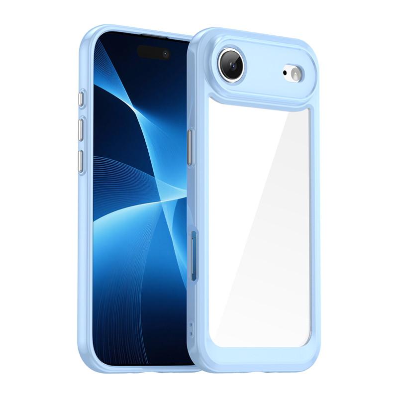 For iPhone 17 Air Case For Apple iPhone 17 Air iPhone 17 Pro Max Cover TPU Clear PC + Silicone Shockproof Protective Phone Cover