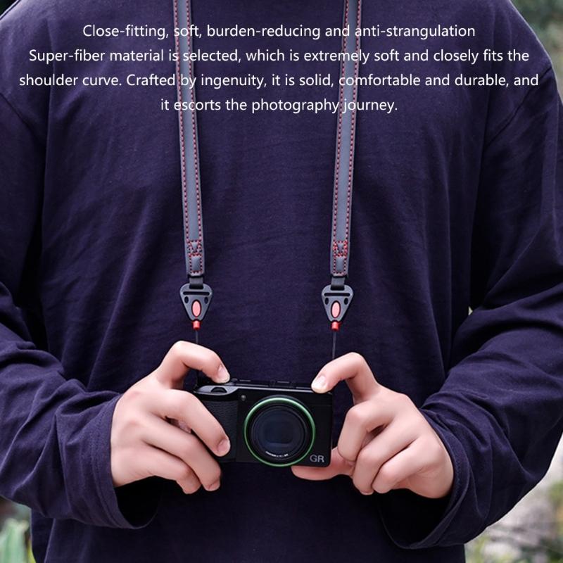 Ergonomic Adjustable Shoulder Strap Rapid Removal Camera Neck Strap Compatibility With Multiple Camera Models