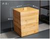Bamboo Tea Box Square Storage Box Tea Cake Organizer Stackable Tea Cabinet Multi-layer Storage Bin Tea Organizer Tea Container