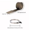 Pipe Wrap Fireproof Tube Protection Removable Protective Pipe Wrap Tape For Electrical Wire Heater Fireplace Exhaust Tube