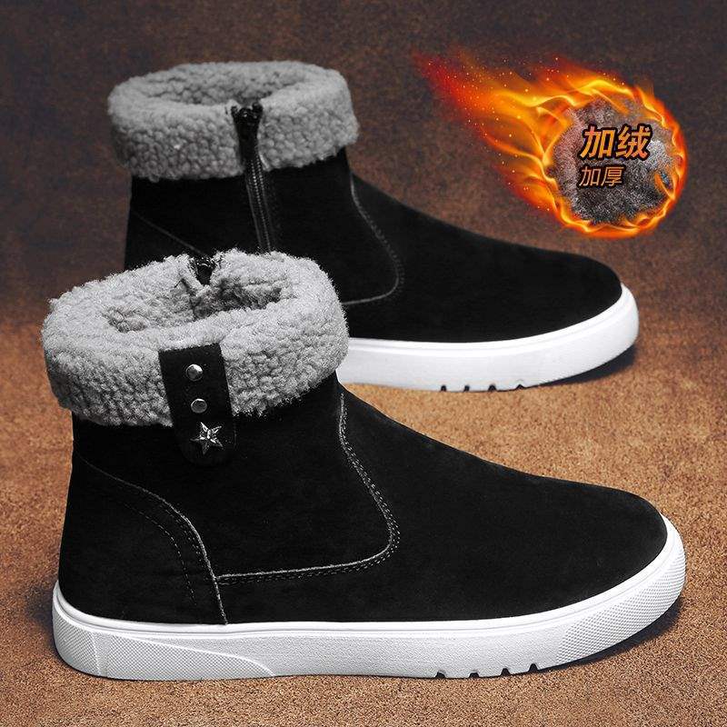 

Зимняя новая спортивная обувь флисовая утепленная теплая мужская хлопковая обувь корейская версия универсальная повседневная обувь ботинки Мартин мужские 44