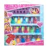 Disney Princess [15 Nail Polishes + Nail Buffer  Peel-off Nail Polish In a Box] Kids' Nail Polish  Children's  Ariel  Rapunzel  Belle  Officially