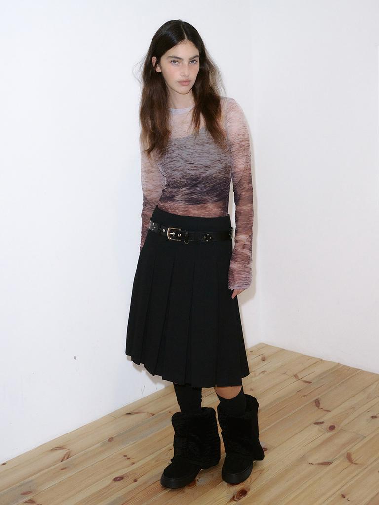 KIJUN Deer Mesh Top Multi