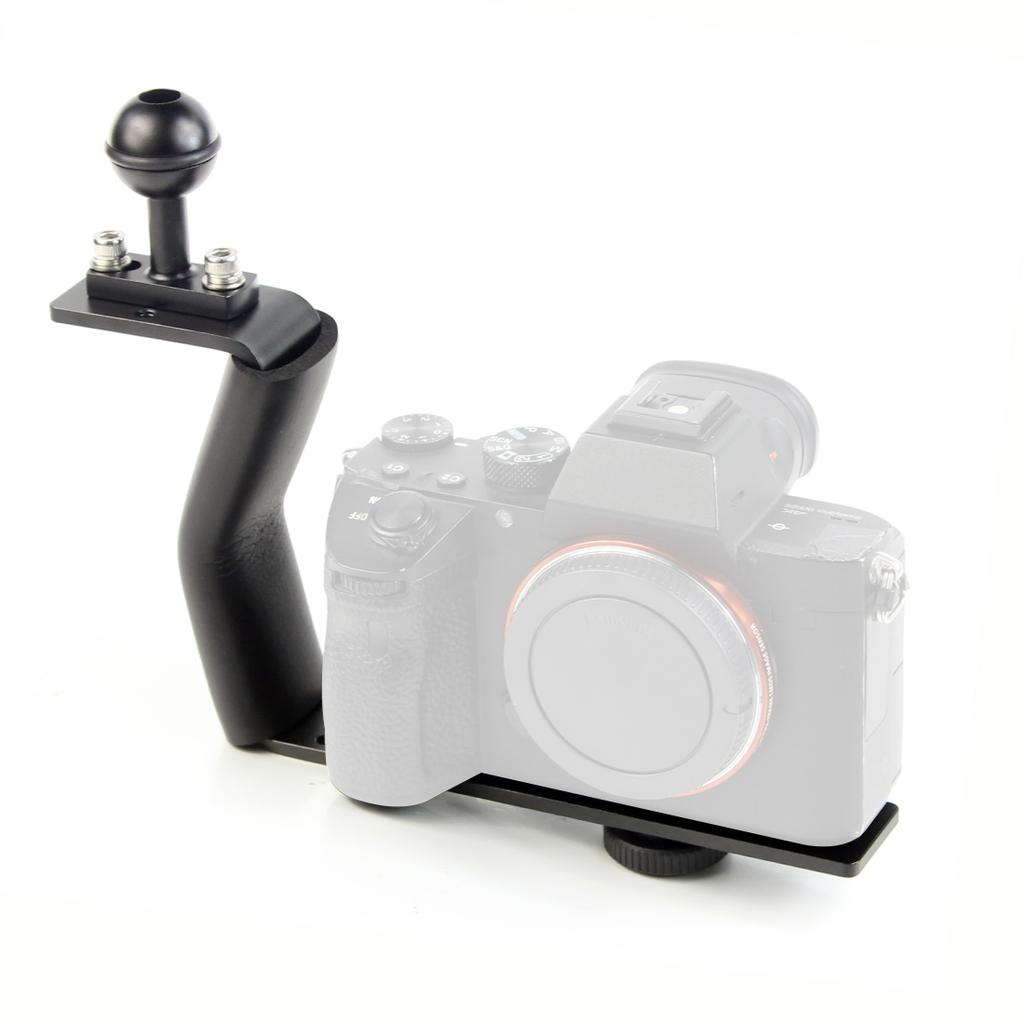 Aluminum Alloy Diving Bracket Z Type Single Handle With Base Adapter for Gopro Underwater Camera Photo Housing FlashLight