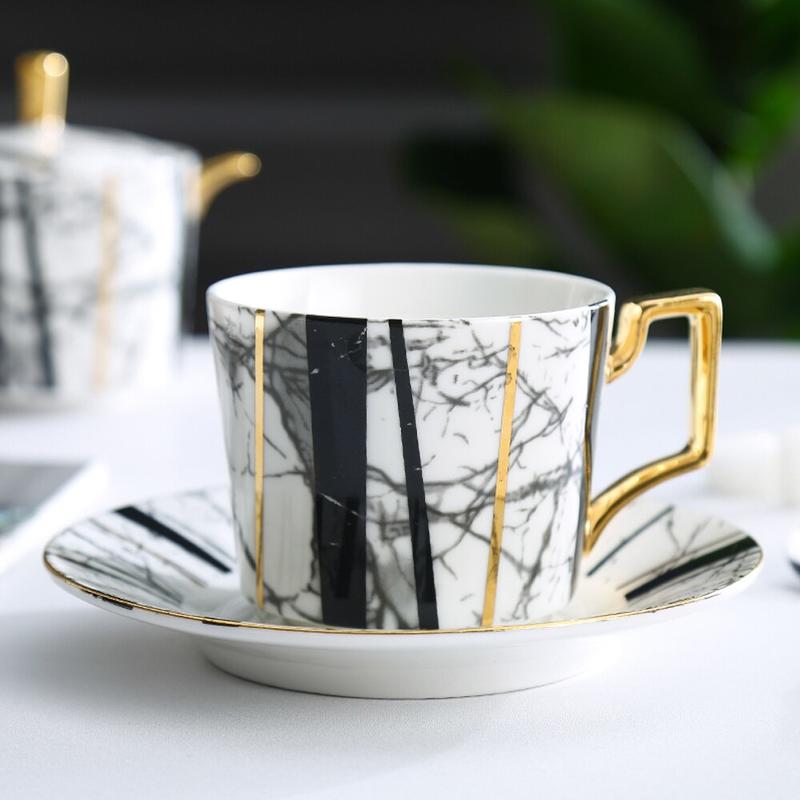 Ceramic Coffee Cups Tea Services Home Cups With Water High Quality Bone Tea Cups Sets Coffee Cups Tea Services Ceramic Cups Spoons