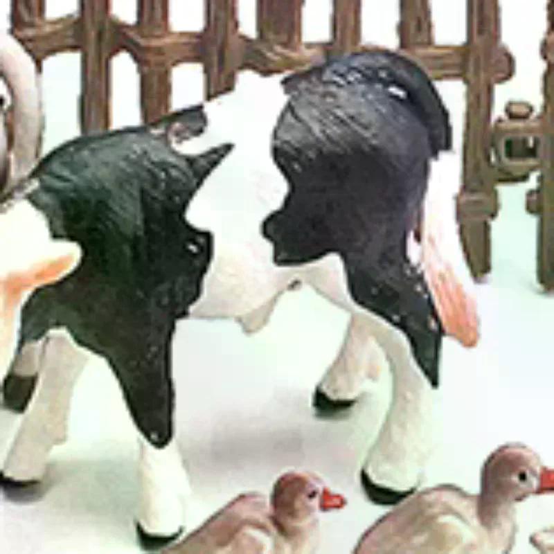 1 Set DIY Kids Toys Simulation Animals Farm Poultry Fence Models Pasture Zoo Figurines Captive Fence Wild Wolf Guardrail