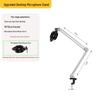 Desktop Streaming Microphone Stand with Fill Light, Boom Arm, and Phone Holder